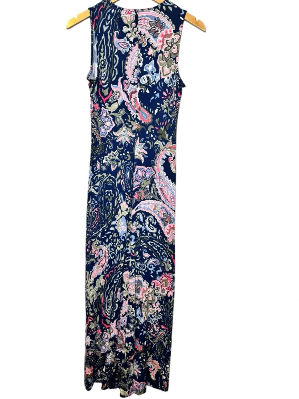 Tommy Bahama Tambour Promenade Paisley Maxi Dress V-Neck Viscose Sz Small Resort - Picture 4 of 7